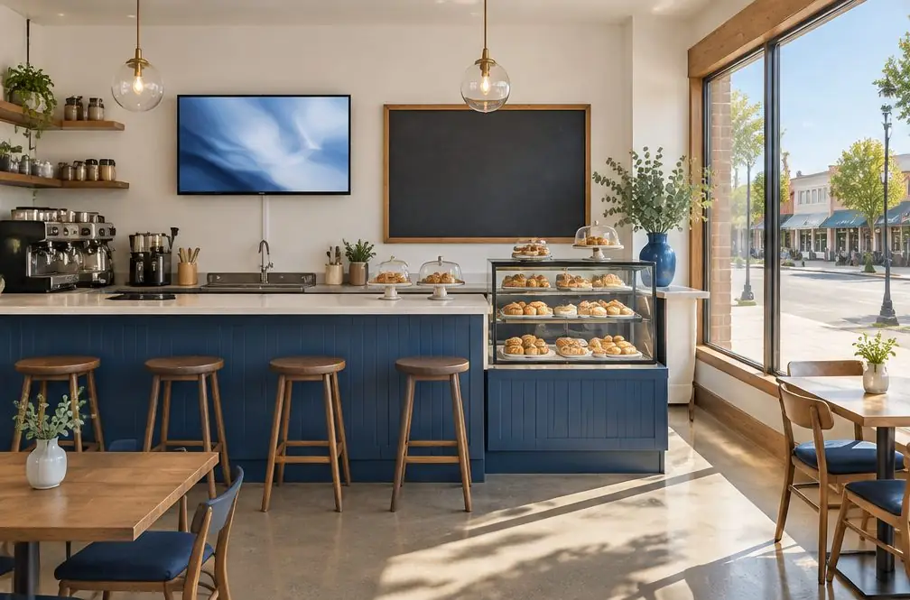 Illustration: a wall-mounted TV in a typical Old Town Yorba Linda home